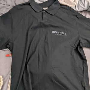Fear Of God Essentials Black Polo
